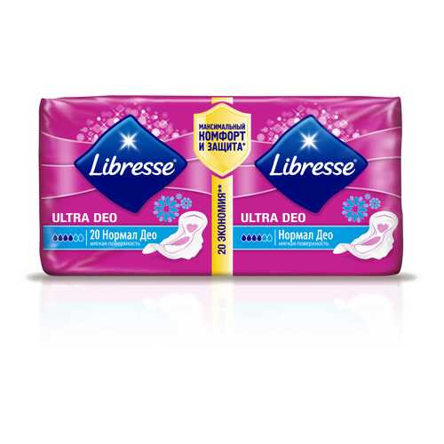 Гигиенические прокладки Libresse Ultra Normal Deo с мягкой поверхностью, 20 шт. в Орифлейм