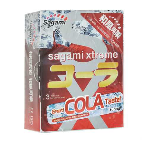 Презервативы Sagami Xtreme Cola ароматизированные 3 шт. в Орифлейм