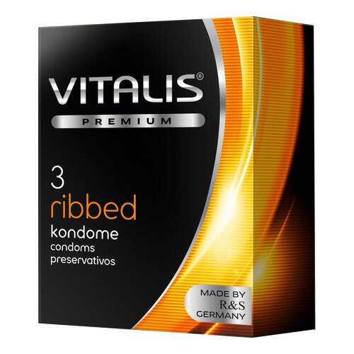 Презервативы Vitalis premium Ribbed 3 шт. в Орифлейм