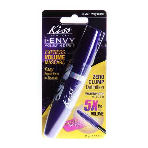 Тушь для ресниц Kiss I Envy Mascara Clamshell Сумасшедшие ресницы 01-540 15 г в Орифлейм