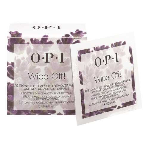 Влажные салфетки OPI Wipe-Off! Acetone-Free Lacquer Remover Wipes 10 шт в Орифлейм