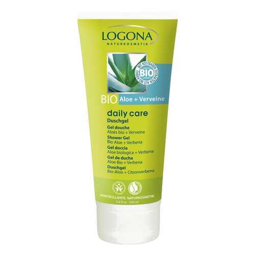 Гель для душа Logona Daily Care Shower Gel Organic Aloe + Verbena 200 мл в Орифлейм