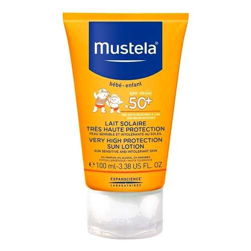 Солнцезащитное молочко Mustela Мустела Бебе SPF 50+, 100 мл Sun в Орифлейм