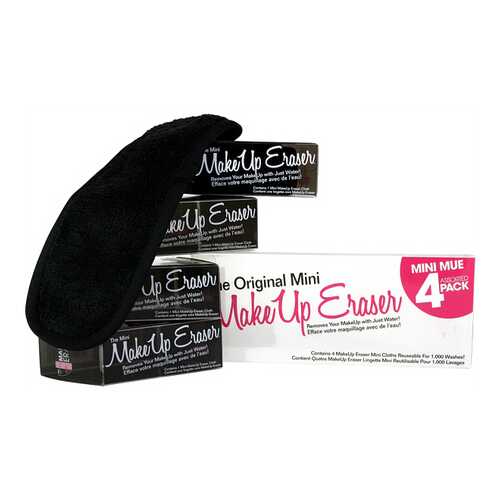 Мини-салфетка MakeUp Eraser для снятия макияжа черная 4 шт, в Орифлейм