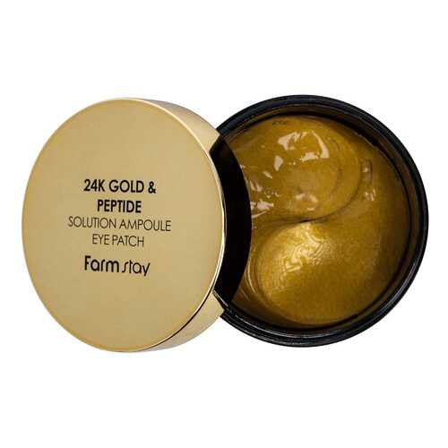 Патчи для глаз Farm Stay 24K Gold & Peptide Solution Ampoule Eye Patch 90 г в Орифлейм