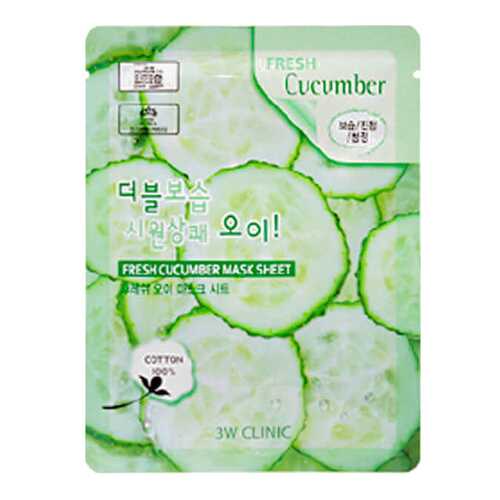 Маска для лица 3W Clinic Fresh Cucumber Mask Sheet 23 мл в Орифлейм