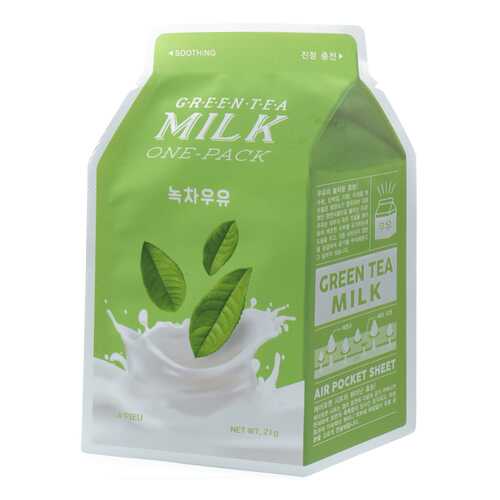 Маска для лица A'Pieu Green Tea Milk One-Pack 21 г в Орифлейм