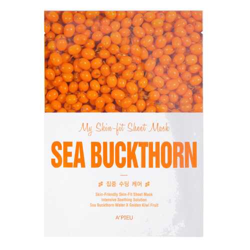 Маска для лица A'Pieu My Skin-Fit Sheet Mask Sea Buckthorn 25 г в Орифлейм