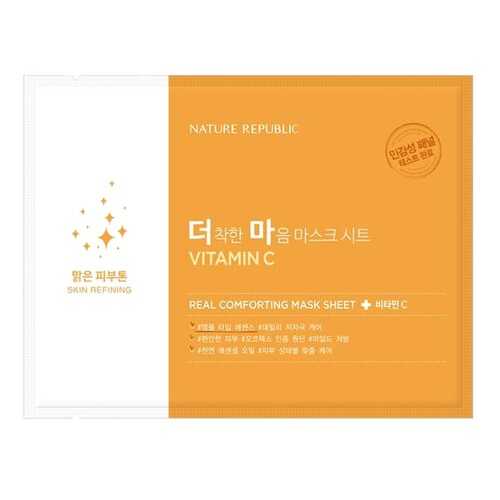 Маска тканевая для чувствительной кожи REAL COMFORTING MASK SHEET [VITAMIN C] 24гр в Орифлейм