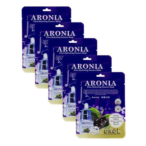 Набор тканевых масок Ekel с Черноплодной рябиной Ultra Hydrating Mask Aronia (5 шт) в Орифлейм