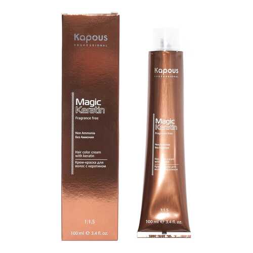 Краска для волос Kapous Professional Magic Keratin Non Ammonia 3.0 Темно-коричневый 100 мл в Орифлейм