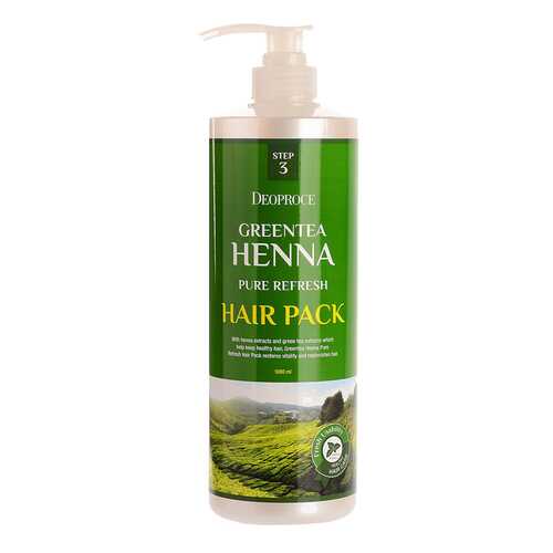 Маска для волос Deoproce GreenTea Henna Pure Refresh Hair Pack 1000 мл в Орифлейм